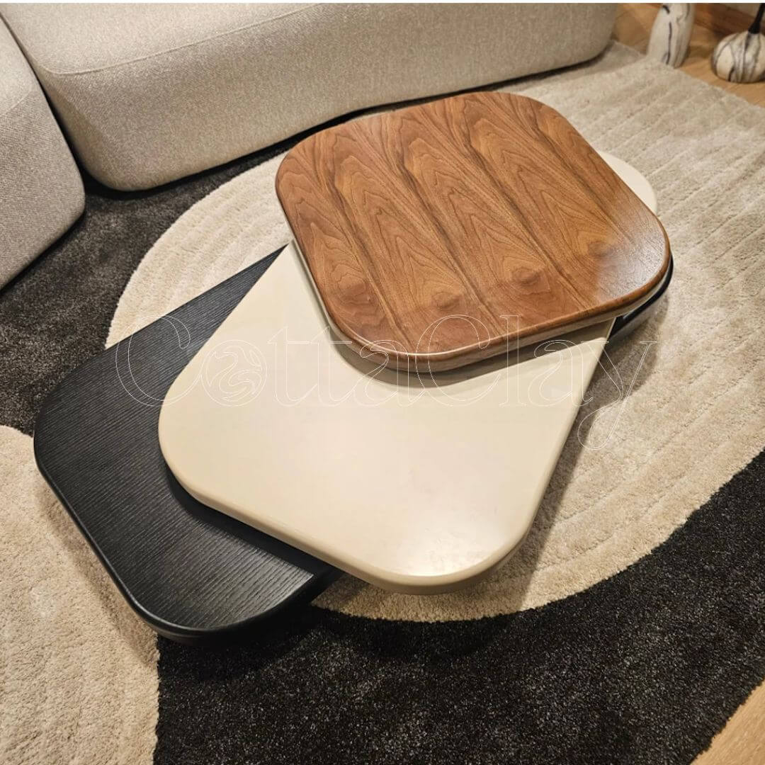 Table Basse (Pivot 1 - R360°) – Style Moderne et Fonctionnalité | CottaClay