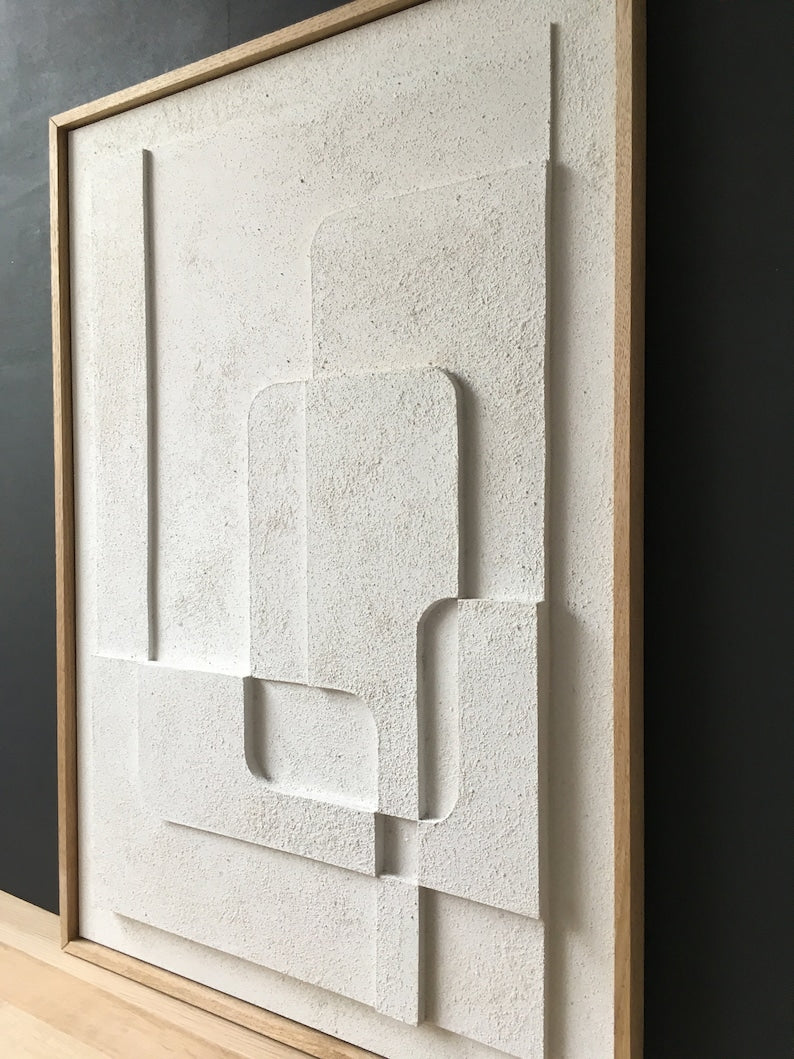 Relief wall art, wall decor minimalism, modern wall art