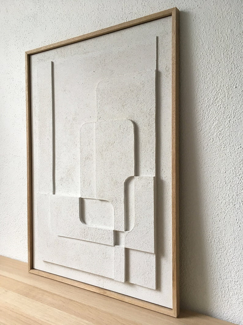 Relief wall art, wall decor minimalism, modern wall art