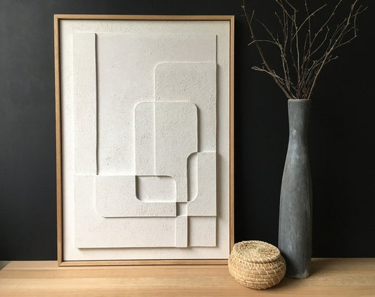 Relief wall art, wall decor minimalism, modern wall art